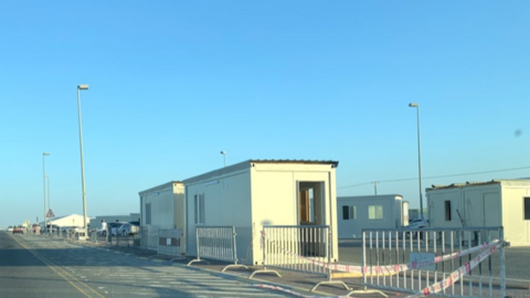 Instalaciones para pruebas DPI en la frontera entre Dubai y Abu Dhabi. (EL CORREO)