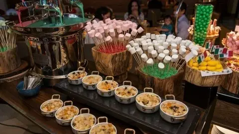 Bufé en el restaurante mexicano La Tablita. (Cedida)
