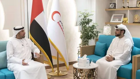 Mohammed Ateeq Al Falahi, secretario general de la Media Luna Roja de Emiratos. (WAM)