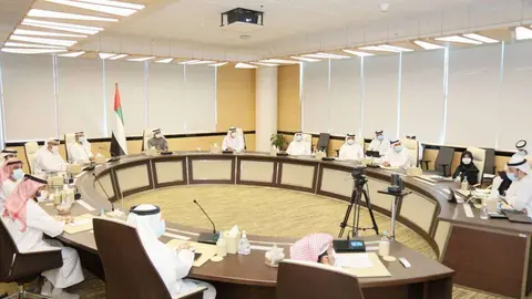 El Consejo de Emiratos Árabes Unidos para el Cambio Climático y el Medio Ambiente, en su primera reunión de 2021. (WAM)