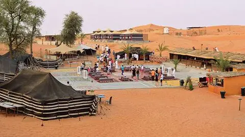 Una imagen del campamento beduino en Ras Al Khaimah.