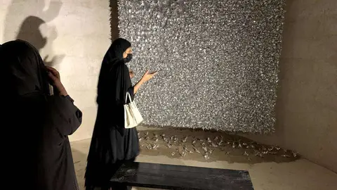 La obra de las artistas Alejandra Palos Ortega y Mónica García Ricardo denominada 'Make a wish'. (EL CORREO)