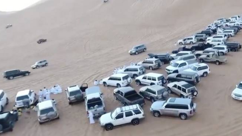 Una captura de pantalla del vídeo difundido por las autoridades de Abu Dhabi.