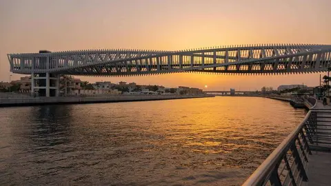 Una imagen del puente sobre el Gran Canal. (Dubai Media Office)