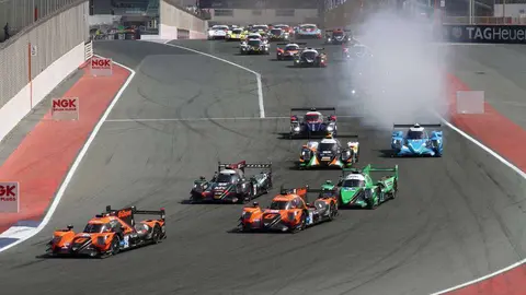 Colapinto liderando la prueba al inicio de la Carrera 2 de la Serie Lemans Asiatica 2021. (Richard Ramos)