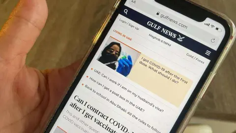 Versión digital del diario Gulf News. (EL CORREO)