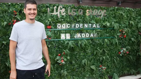 Alberto González Cabot ‘Beto’, en el hotel Occidental Al Jaddaf de Dubai. (EL CORREO)