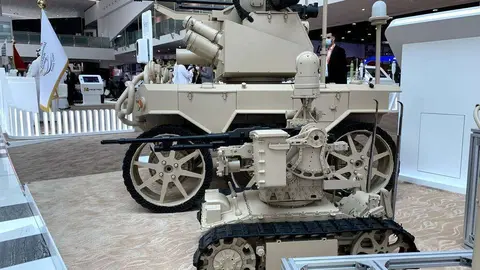 Vehículo autónomo armado. (EL CORREO)