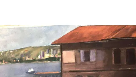 Una obra del pintor Luis Guzmán. (Cedida)