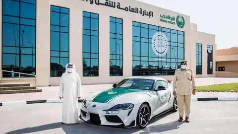 Una imagen cortesía de la Policía de Dubai.