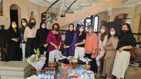 Asistentes al desayuno por el Día de la Mujer. (Cedida)