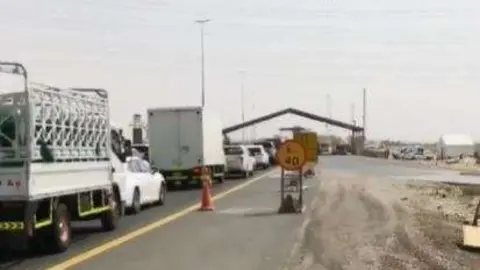 Frontera entre Dubai y Abu Dhabi. (EL CORREO)