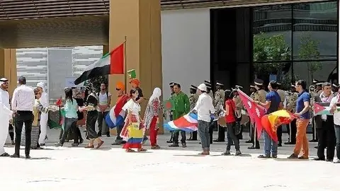 Estudiantes becados en el Instituto Masdar de Abu Dhabi.