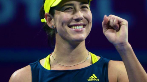 La tenista española este miércoles en Dubai.(Twitter)