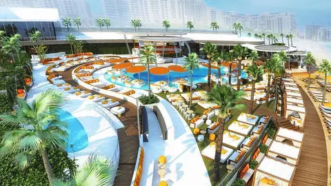 O Beach Ibiza en la Palmera de Dubai. (Fuente externa)