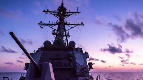 Un barco en el Golfo de Adén.