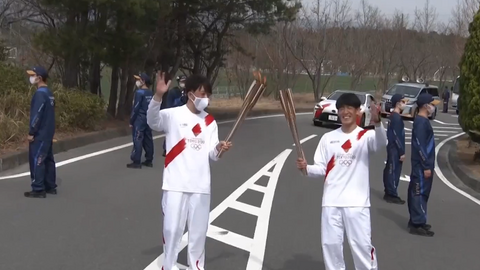La antorcha olímpica está en camino. (Tokio 2020)