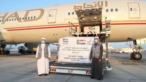 Un envío de Ayuda emiratí a Sudán. (WAM)
