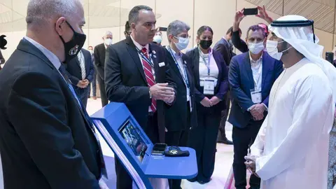 Sheikh Hamdan bin Rashid, en Cybertech Global. (WAM)