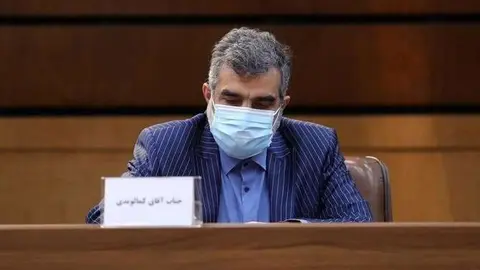 El portavoz de la Organización de Energía Atómica de Irán (AEIO), Behrouz Kamalvandi. (AFP)