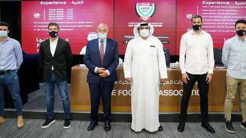 Artiga y Silva nuevos entrenadores de la cantera de fútbol emiratí. (WAM)