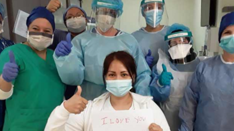 Personal sanitario cubano en Qatar. (Fuente externa)