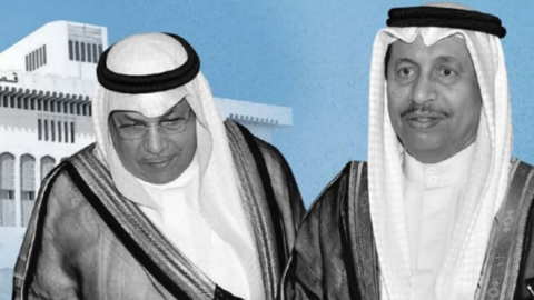 Los jeque kuwaitíes detenidos Al Mubarak y Jaled al Jarah. (Twitter)