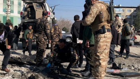 El lugar donde ocurrió uno de los atentados. (Twitter)