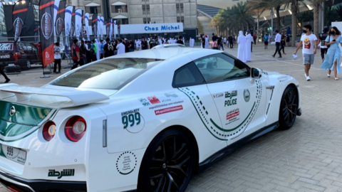 Un vehículo de la Policía de Dubai. (EL CORREO)