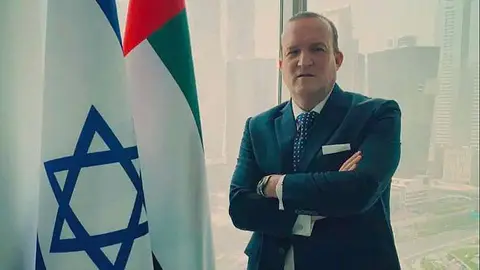 Raphael Nagel, en su oficina de Dubai. (Cedida)