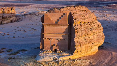 Una imagen del sitio de Al Ulla en la provincia de Medina. (Royal Commission for Al Ula)