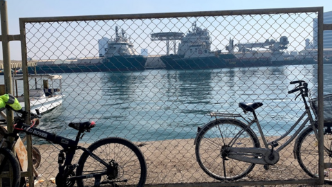 Bicicletas en Emiratos Árabes. (EL CORREO)