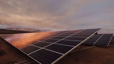 Paneles solares de Acciona. (Cedida)