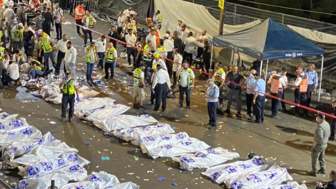 Una imagen de los cadáveres difundida en Twitter.