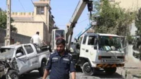 El palacio presidencial afgano acusó del acto a los talibanes. (Twitter)