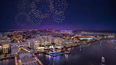 Fuegos Artificiales en Yas Island. (WAM)