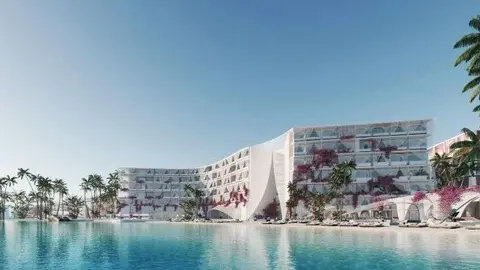 El hotel Marbella en las Islas del Mundo de Dubai.