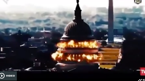 Una captura de pantalla del vídeo difundido por Irán. (Arab News)