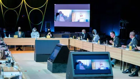 Un momento del último encuentro del Comité Directivo de la Expo 2020 Dubai. (WAM)