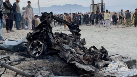 El lugar donde ocurrió el atentado. (Twitter)