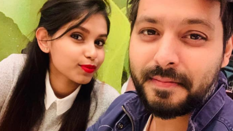 La pareja en una foto de Facebook.