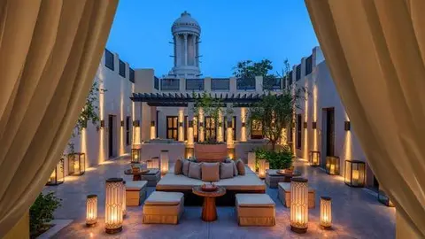 La recepción del hotel Al Bait Sharjah.