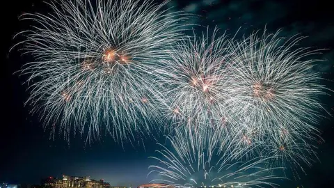 A modo ilustrativo, fuegos Artificiales en Yas Island. (WAM)