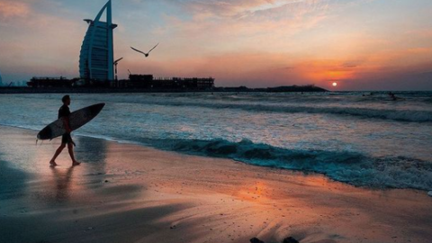 Una imagen del hotel Burj Al Arab en Dubai. (@mustafa_sheikh)