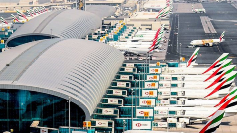 Una imagen del aeropuerto de Dubai. (Dubai Media Oficce)