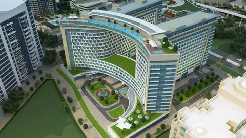 El hotel de la cadena española NH en La Palmera de Dubai. (Fuente externa)