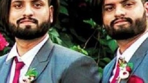 Los gemelos indios fallecidos. (Twitter)