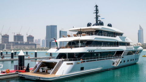 El superyate construido en Emiratos Árabes. (Dubai Media Office)