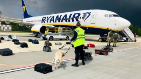Un avión de Ryanair. (Twitter)