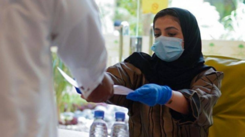 Un centro de vacunación en Arabia Saudita. (SPA)